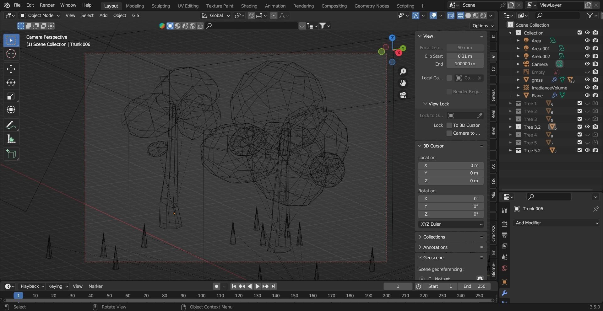 Low poly Trees Low-poly 3D model_14