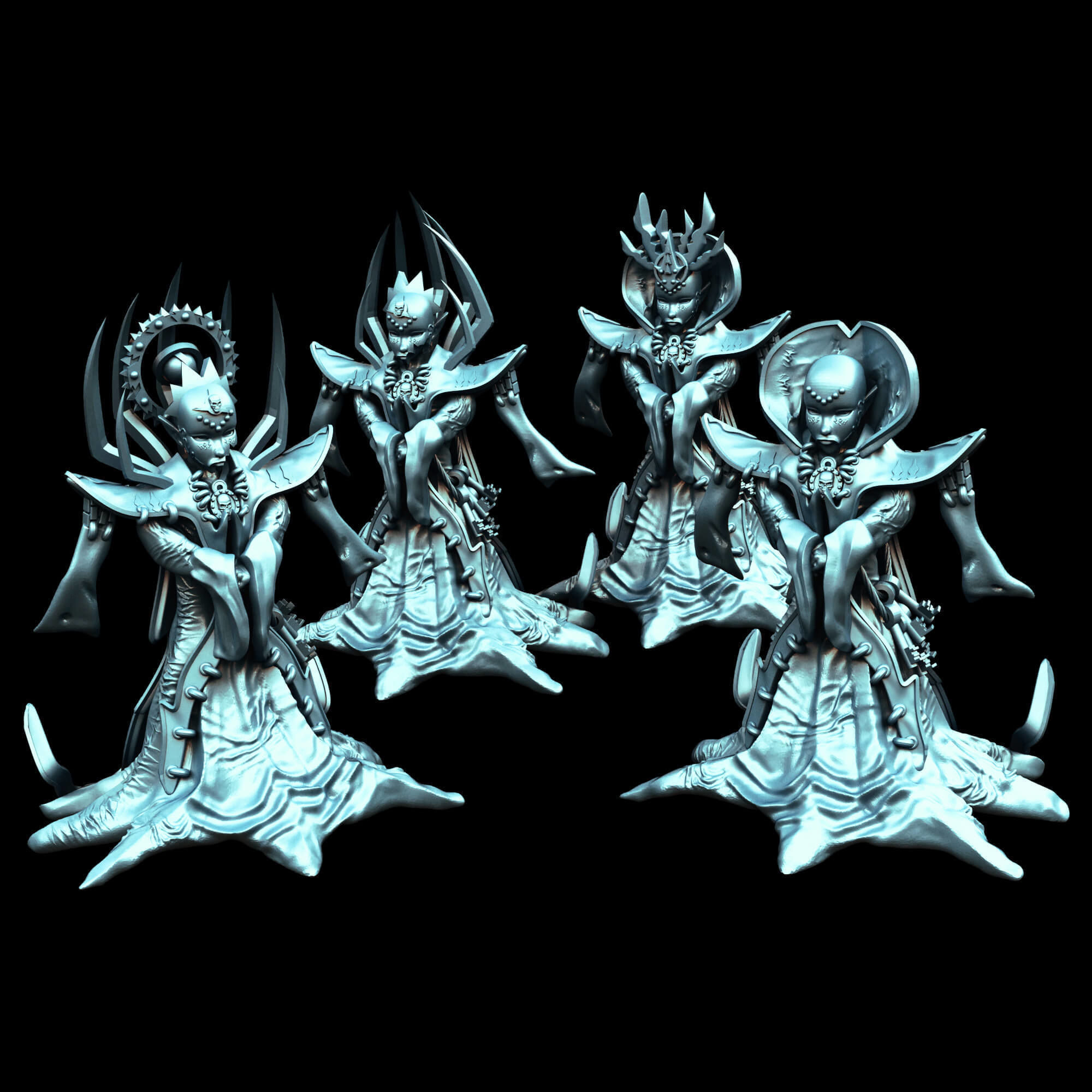 Lady of Pain The Masked Queen Fantasy Miniature 3D print model_26