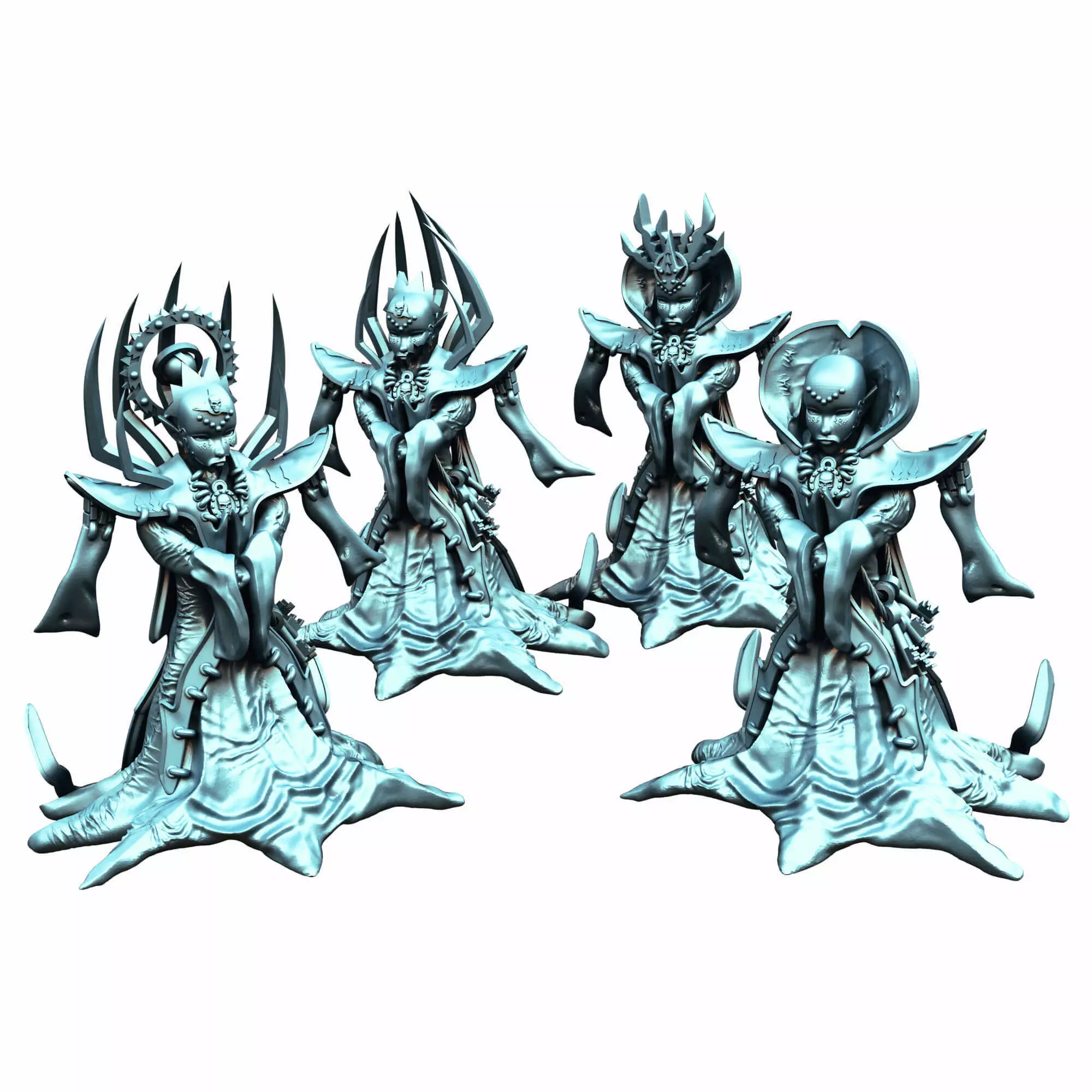 Lady of Pain The Masked Queen Fantasy Miniature 3D print model_0