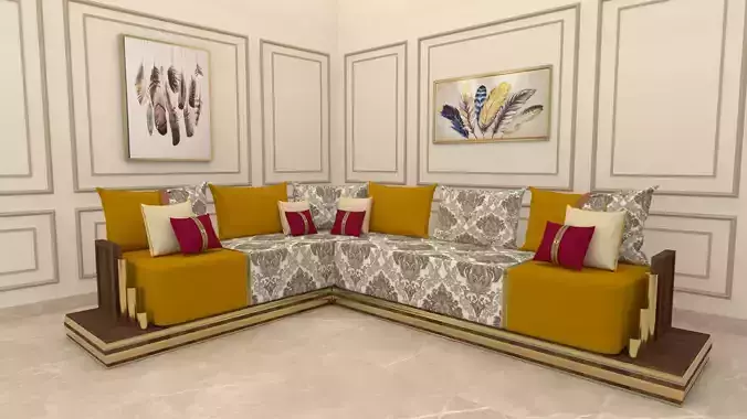 sofa  marocain moderne 3D print model