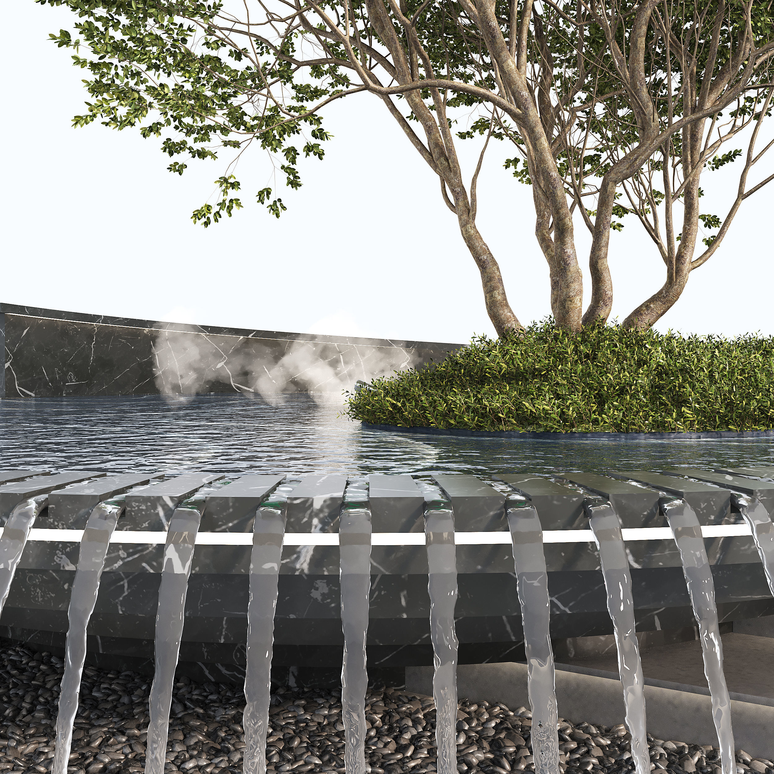 lightning pond 3D model_3