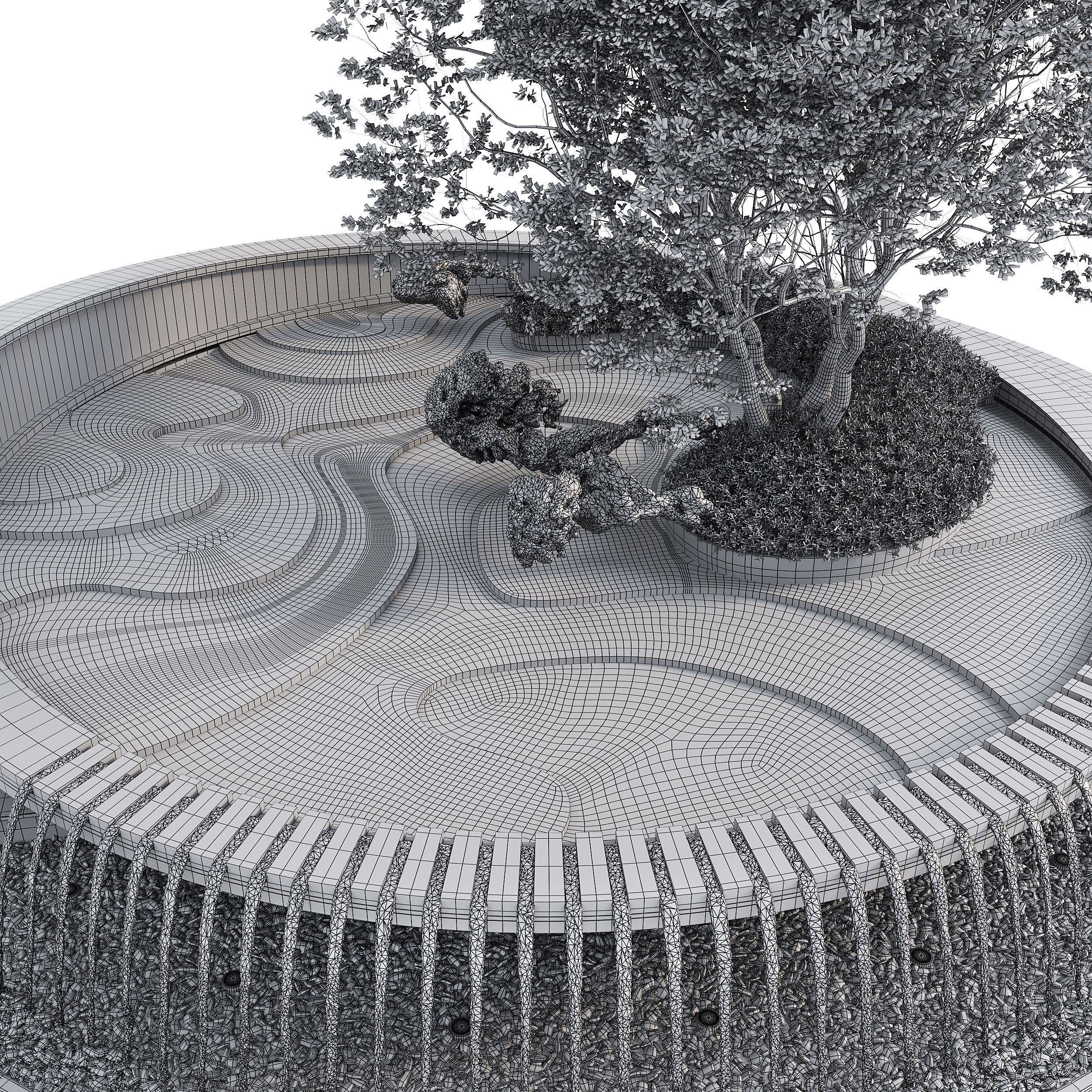 lightning pond 3D model_4