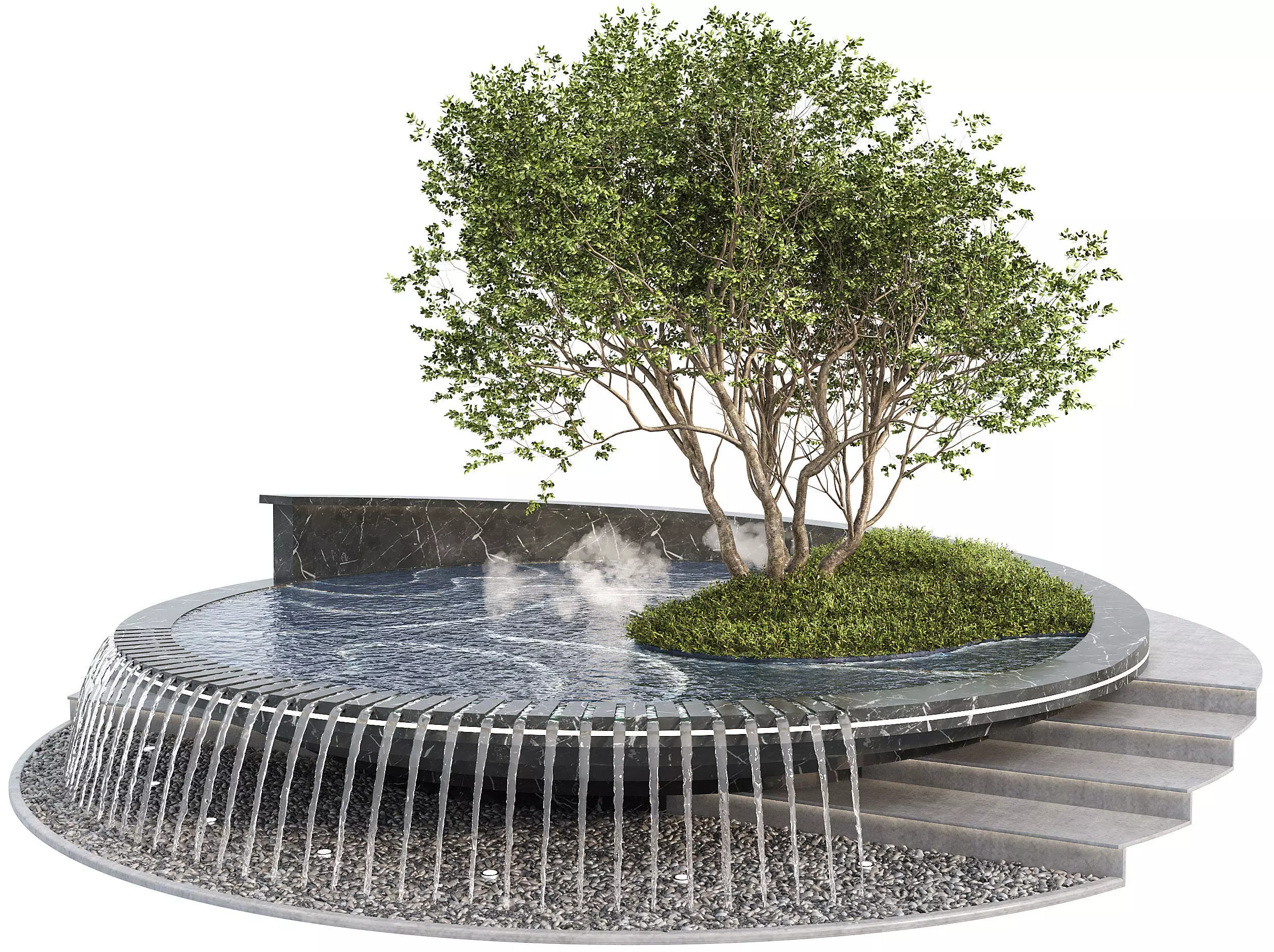 lightning pond 3D model_0