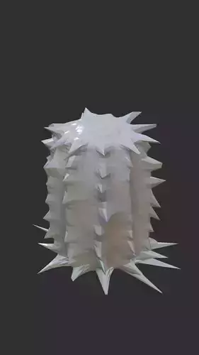 2 cactus models Low-poly 3D model