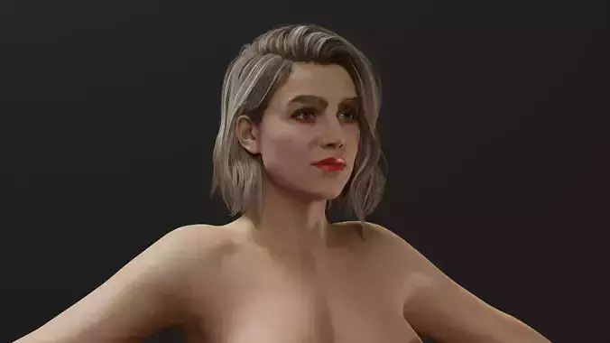 Realistic Female - Chantelle 3D model