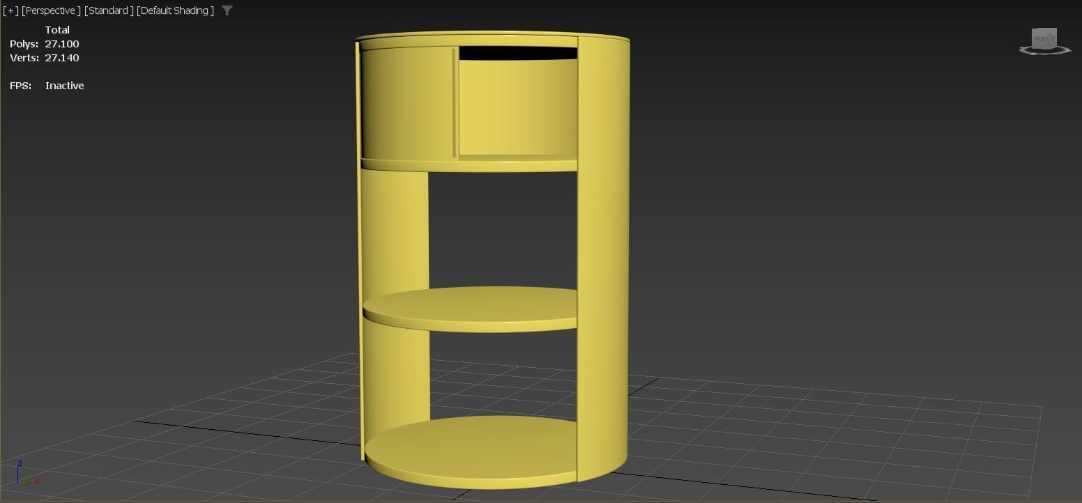West Elm Belle Nightstand 3D model_8