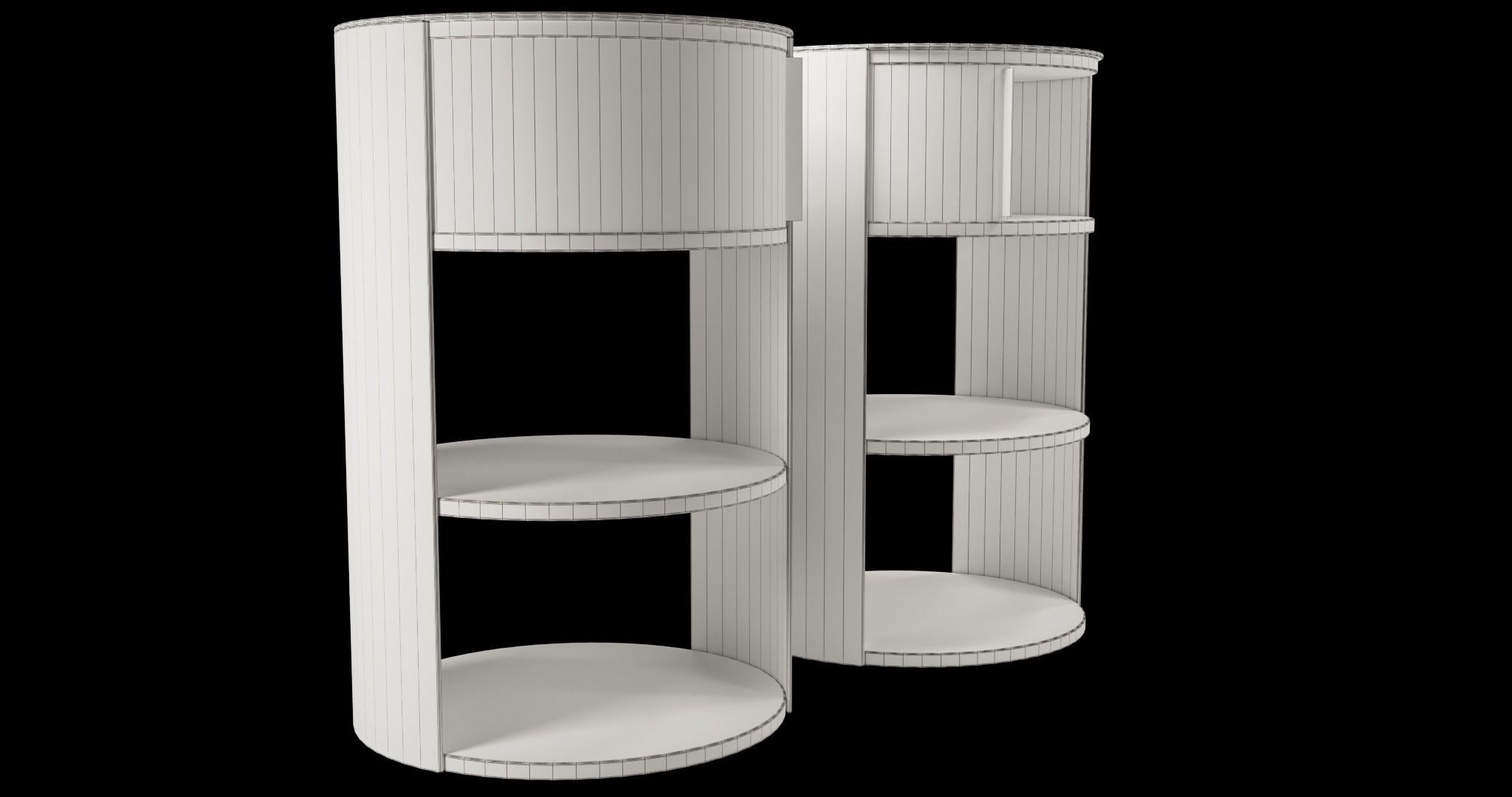 West Elm Belle Nightstand 3D model_7