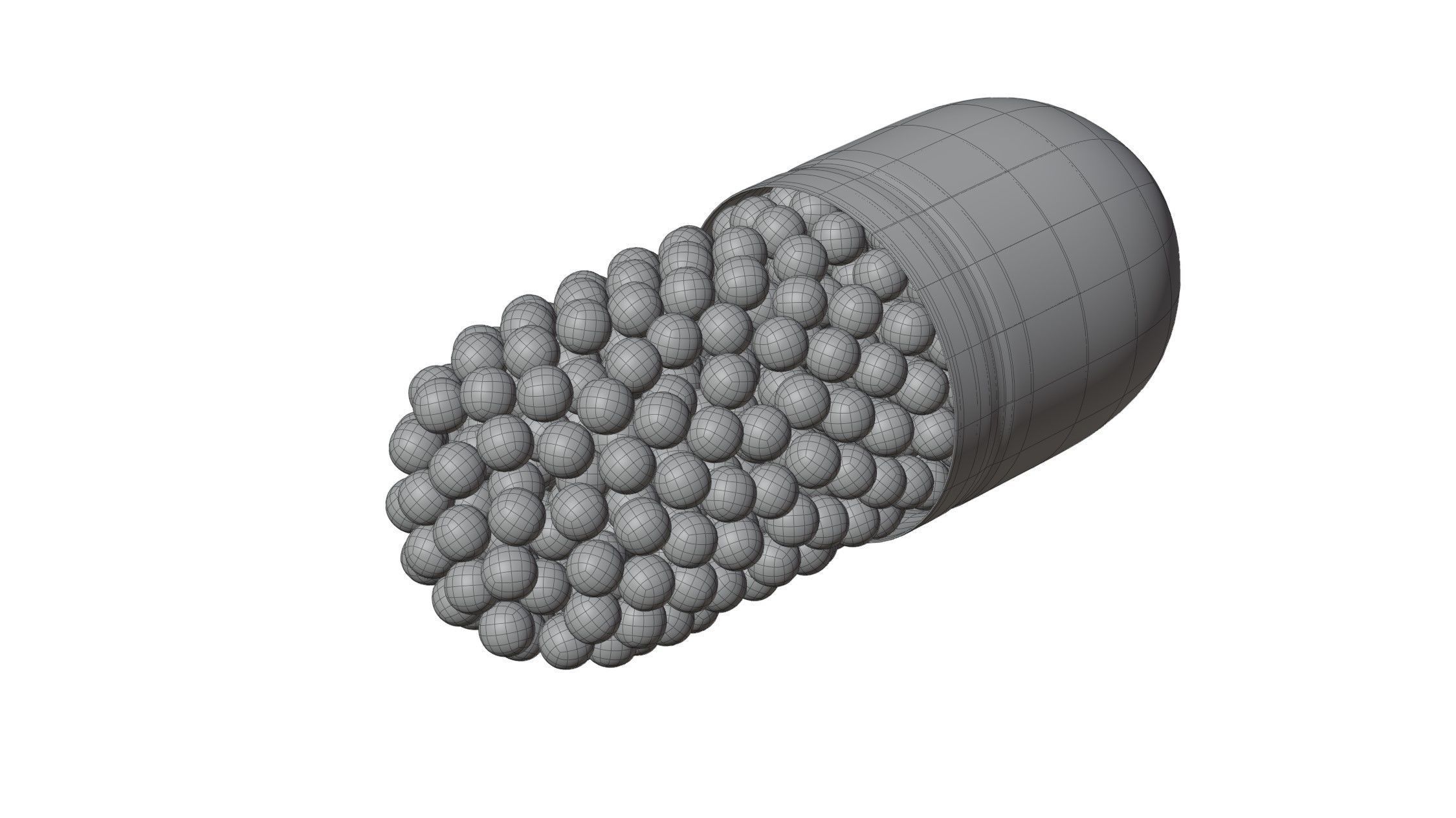 Pills Pack 10 Different Types 3D model_12