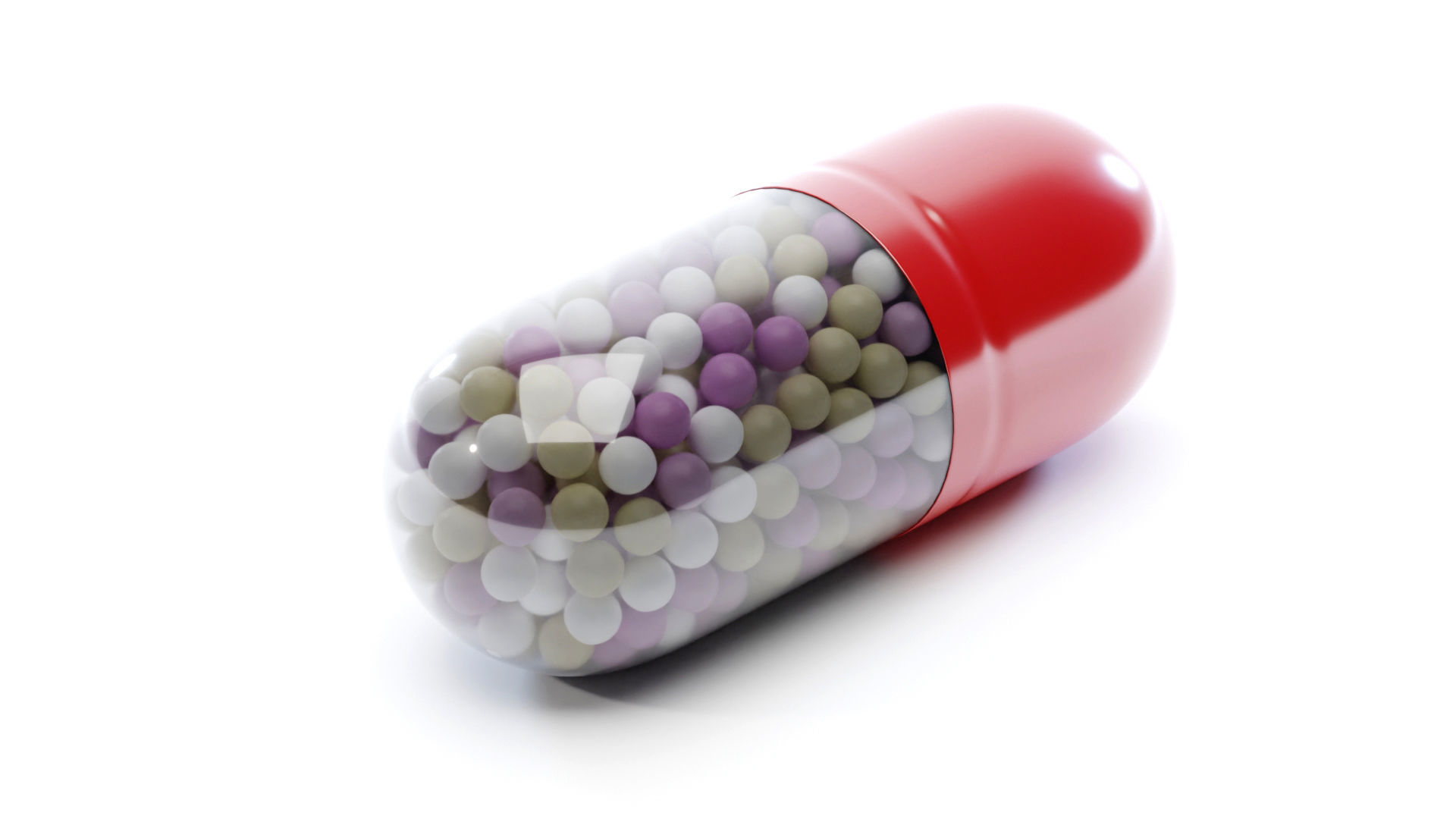 Pills Pack 10 Different Types 3D model_11