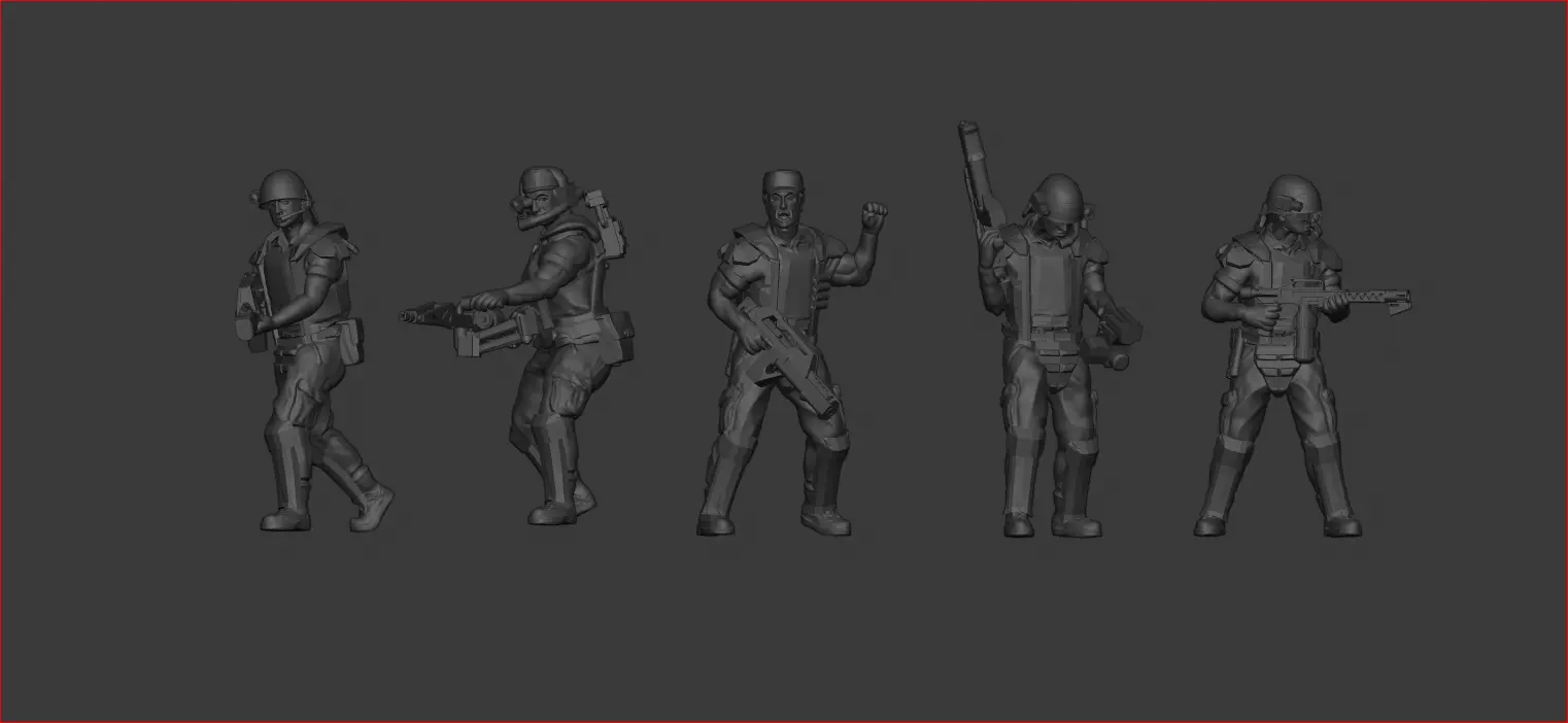 USCM Colonial Marines 3D print model_0