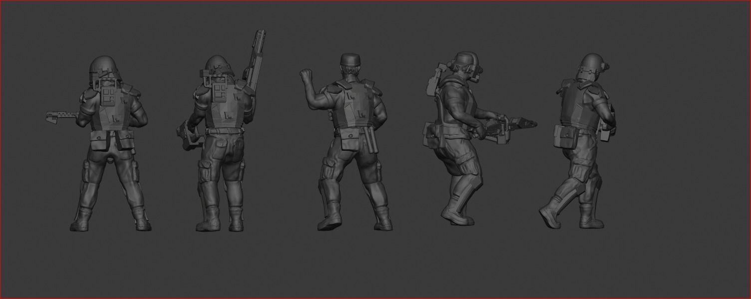 USCM Colonial Marines 3D print model_1