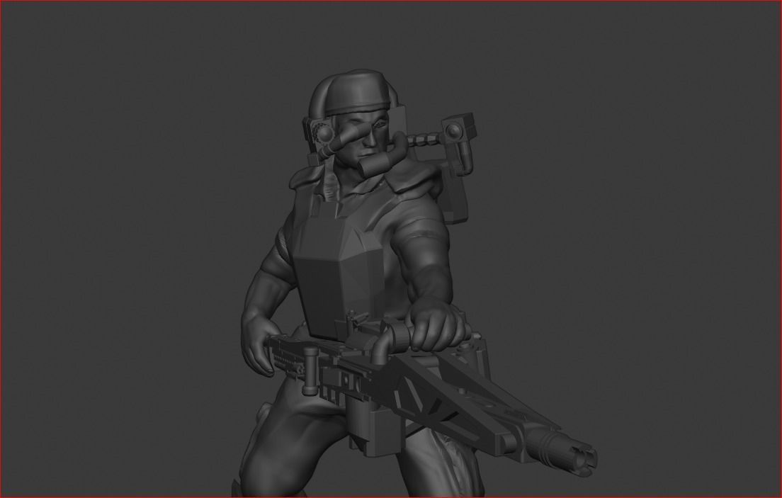 USCM Colonial Marines 3D print model_2
