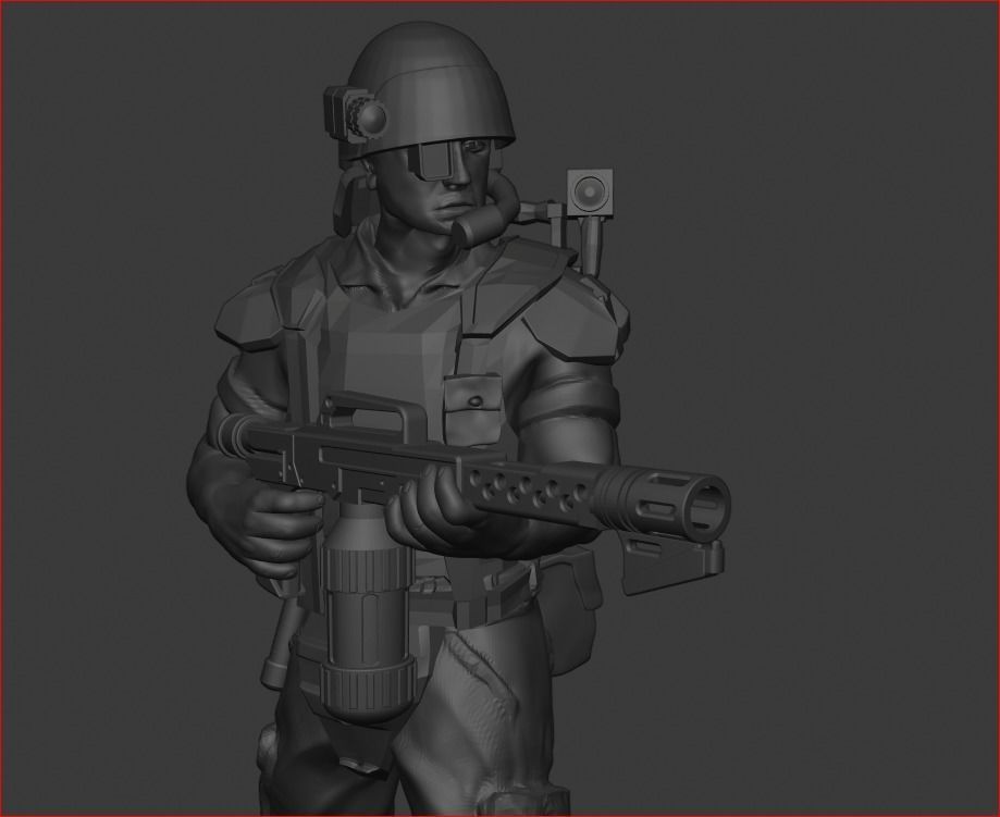 USCM Colonial Marines 3D print model_4