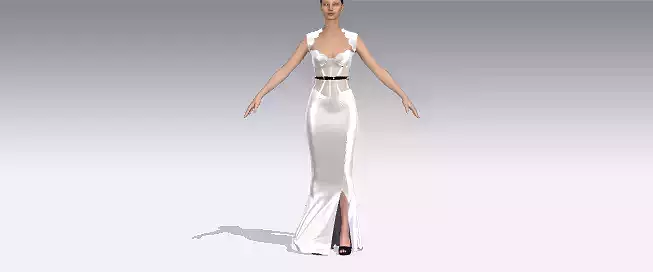 Corset blouse dress belt detail 