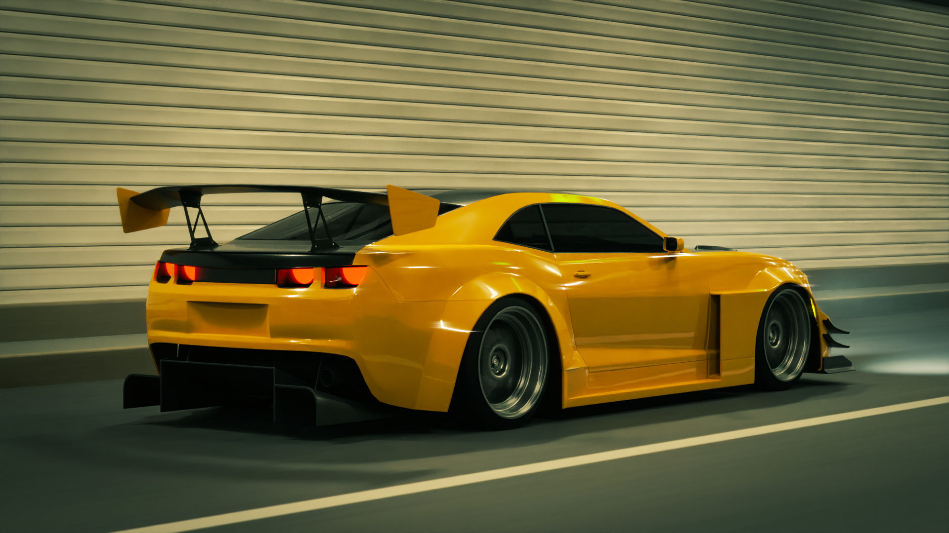 Simple Road Tunnel 3D model_6