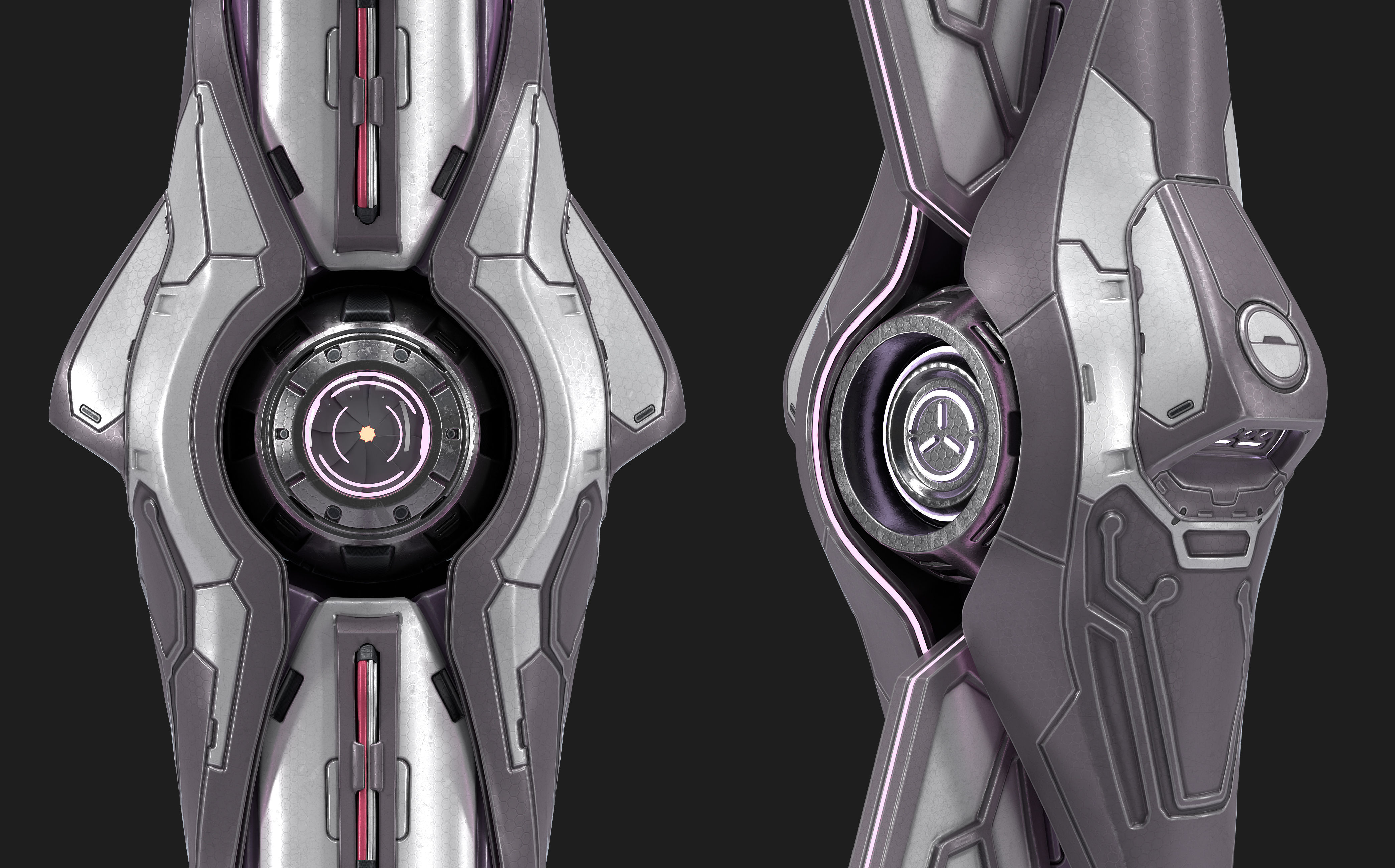 Alien  Drone Low-poly 3D model_2