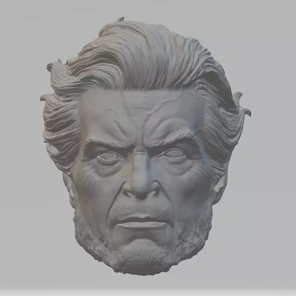 head Hugh Jackman Eolverine 3D print model
