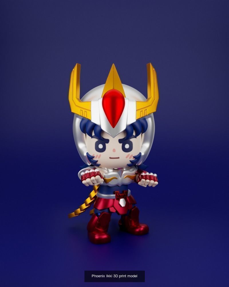 Saint Seiya Bronze Saint Chibi 3D Model Collection_3