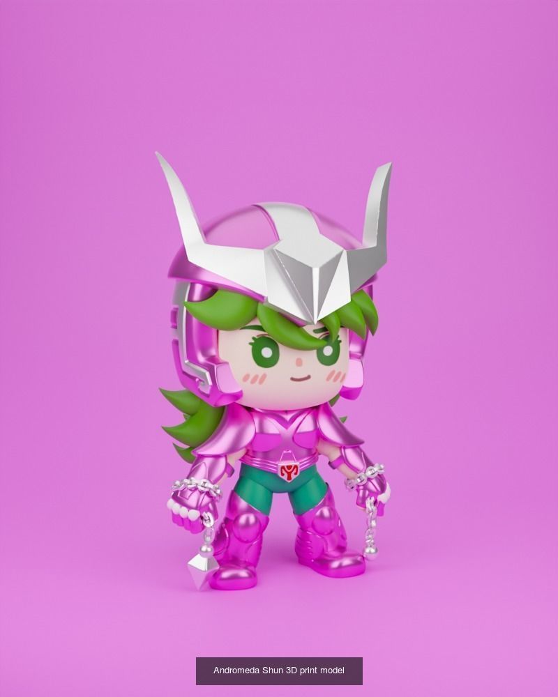 Saint Seiya Bronze Saint Chibi 3D Model Collection_5