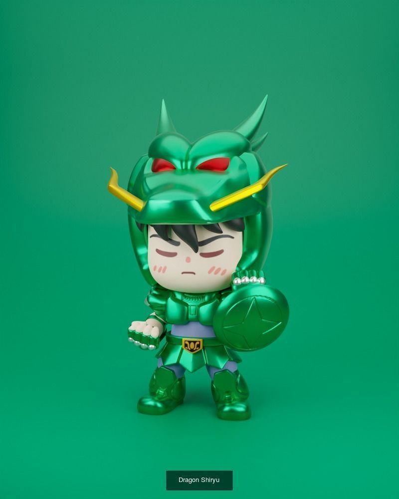 Saint Seiya Bronze Saint Chibi 3D Model Collection_1