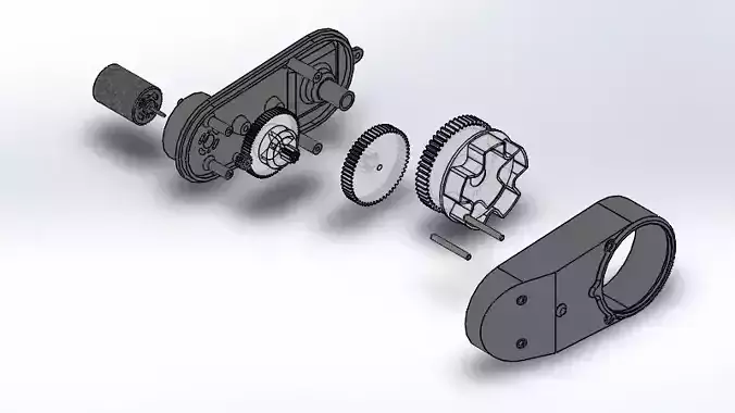 reduction gearbox for electric mini car
