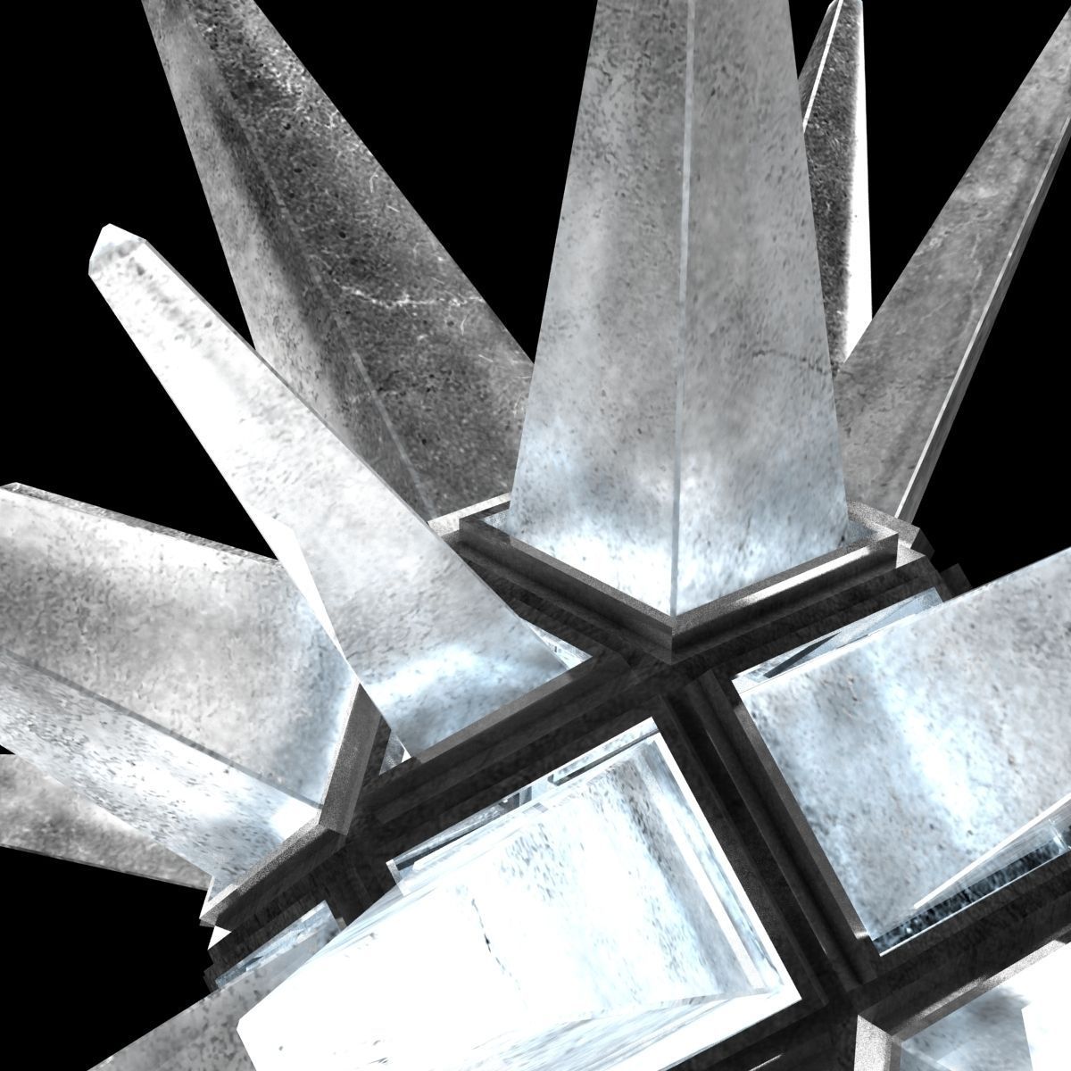 Rock Crystal Star Light by CHARLES SPADA INTERIORS 3D model_5