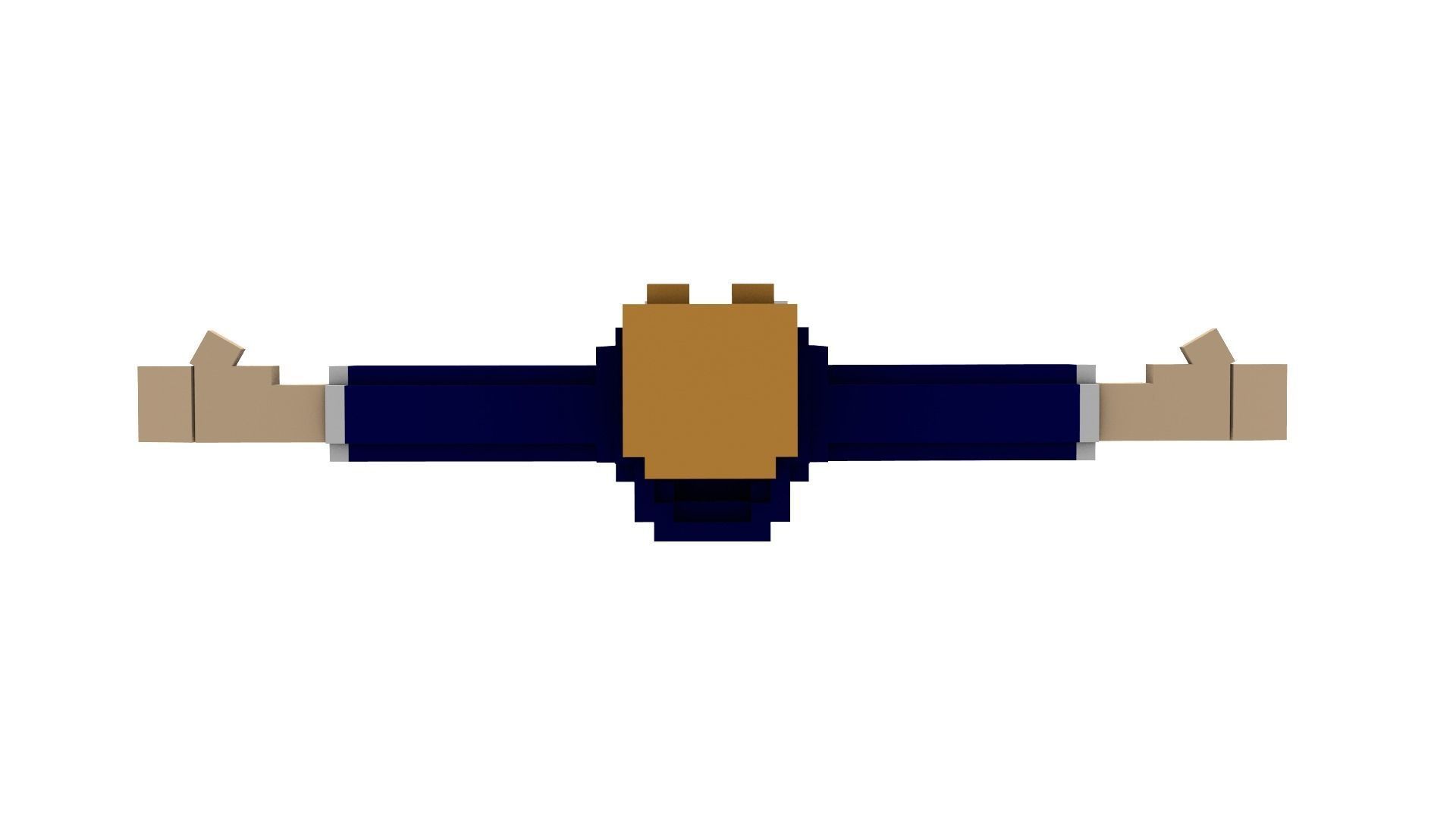 CIVILIANS 3 VOXEL CHARACTER Low-poly 3D model_5