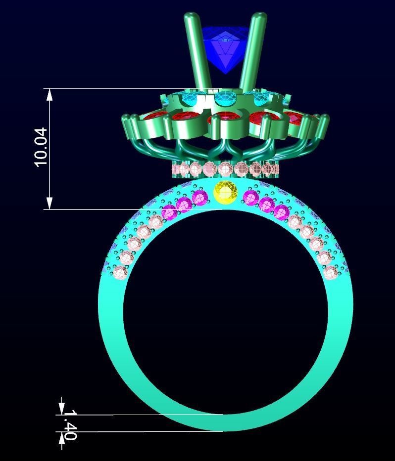Engagement Ring 26 3D print model_7