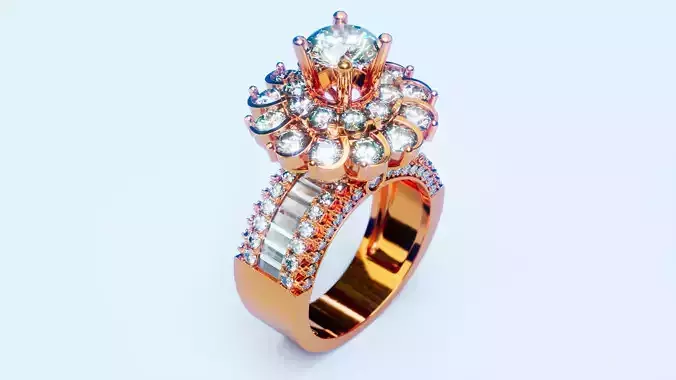 Engagement Ring 26 3D print model