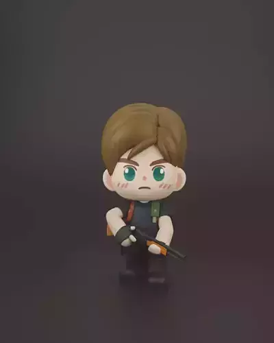 Leon RE4 3D print model