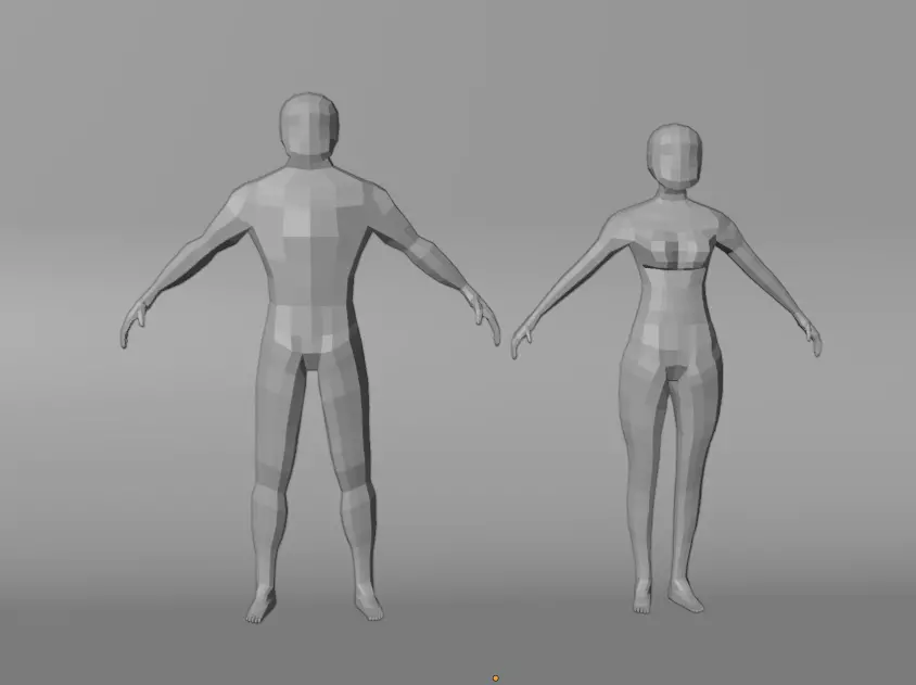 Human Model Low Poly Low-poly 3D model