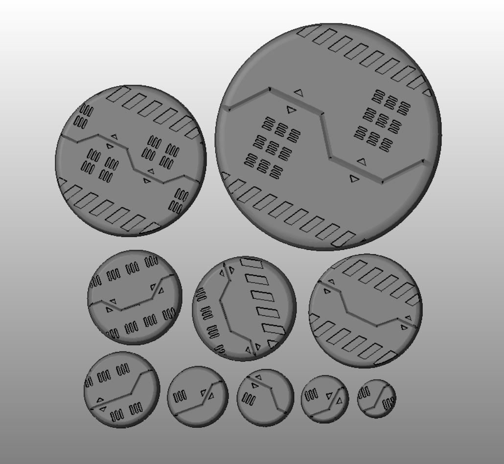 S17 - DROP BAY 20-120mm Round Bases-Diorama 3D print model_4