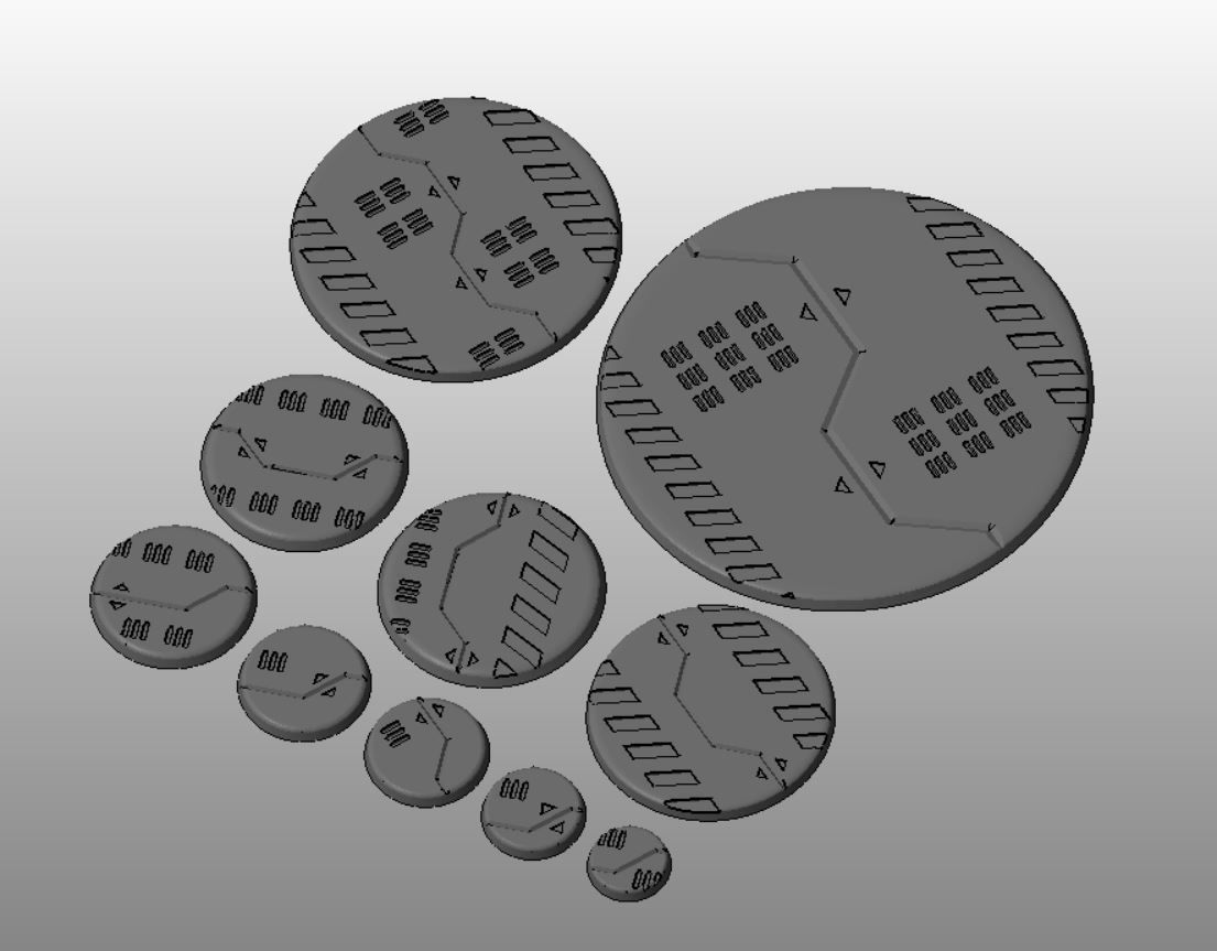 S17 - DROP BAY 20-120mm Round Bases-Diorama 3D print model_2