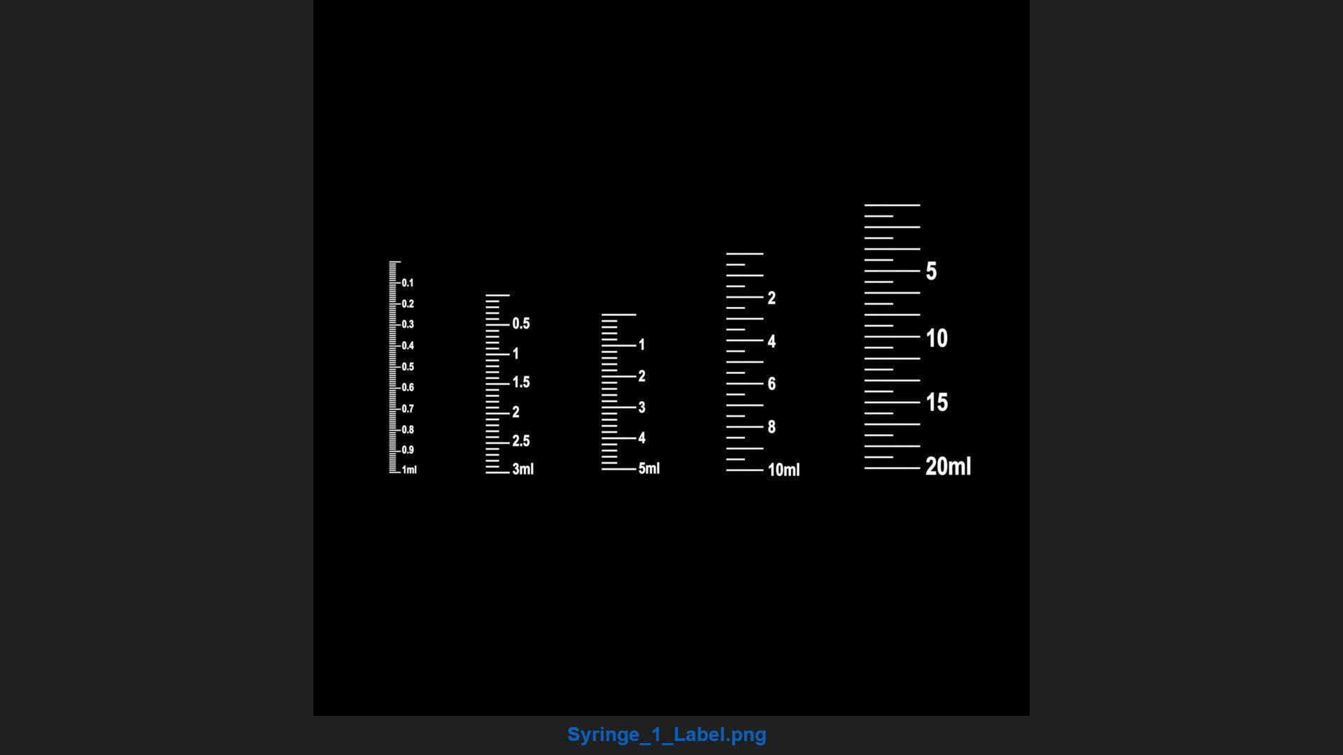 Syringe 1 Basic Low-poly 3D model_7