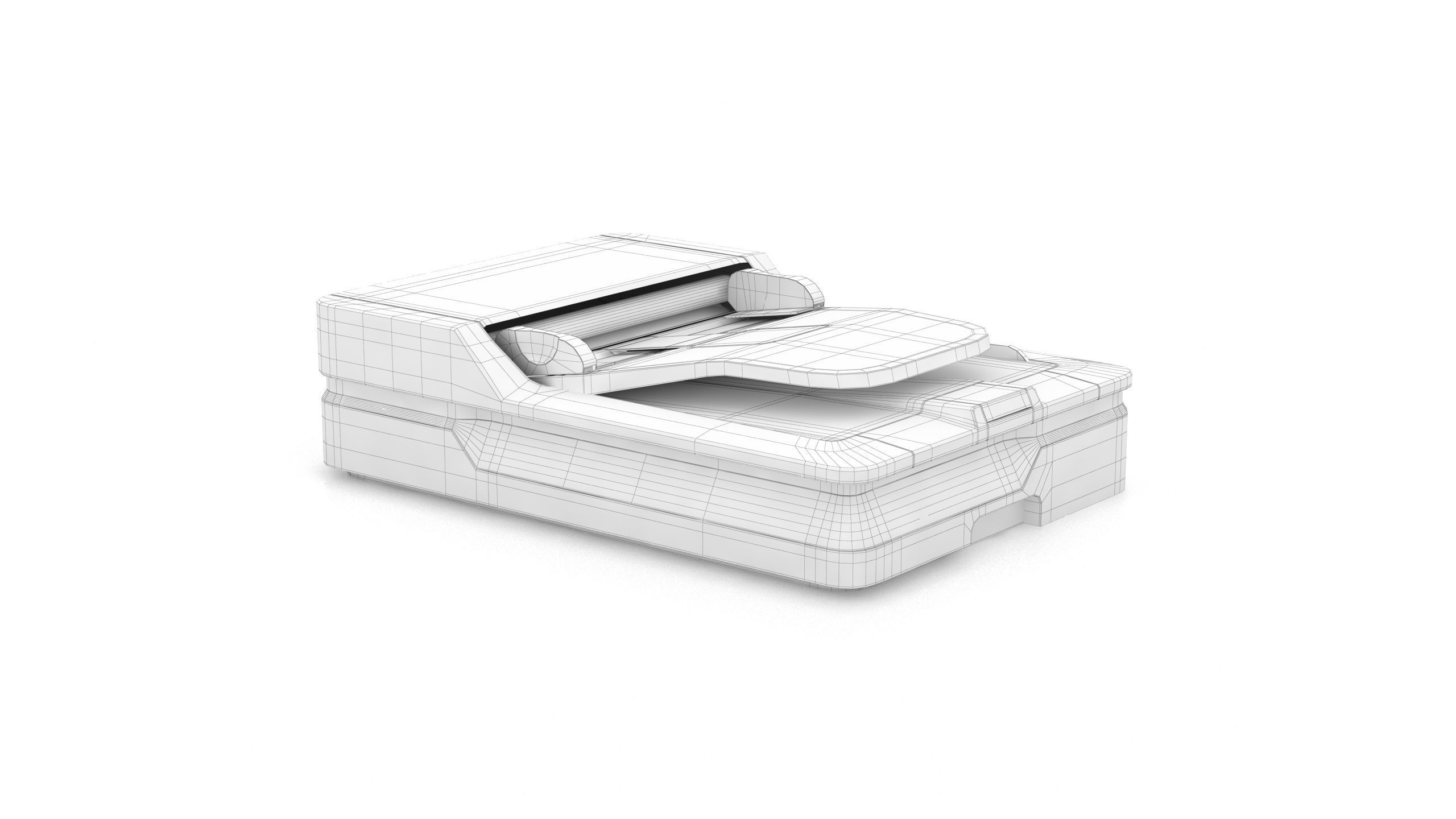 Epson DS-1630 Flatbed Low-poly 3D model_14