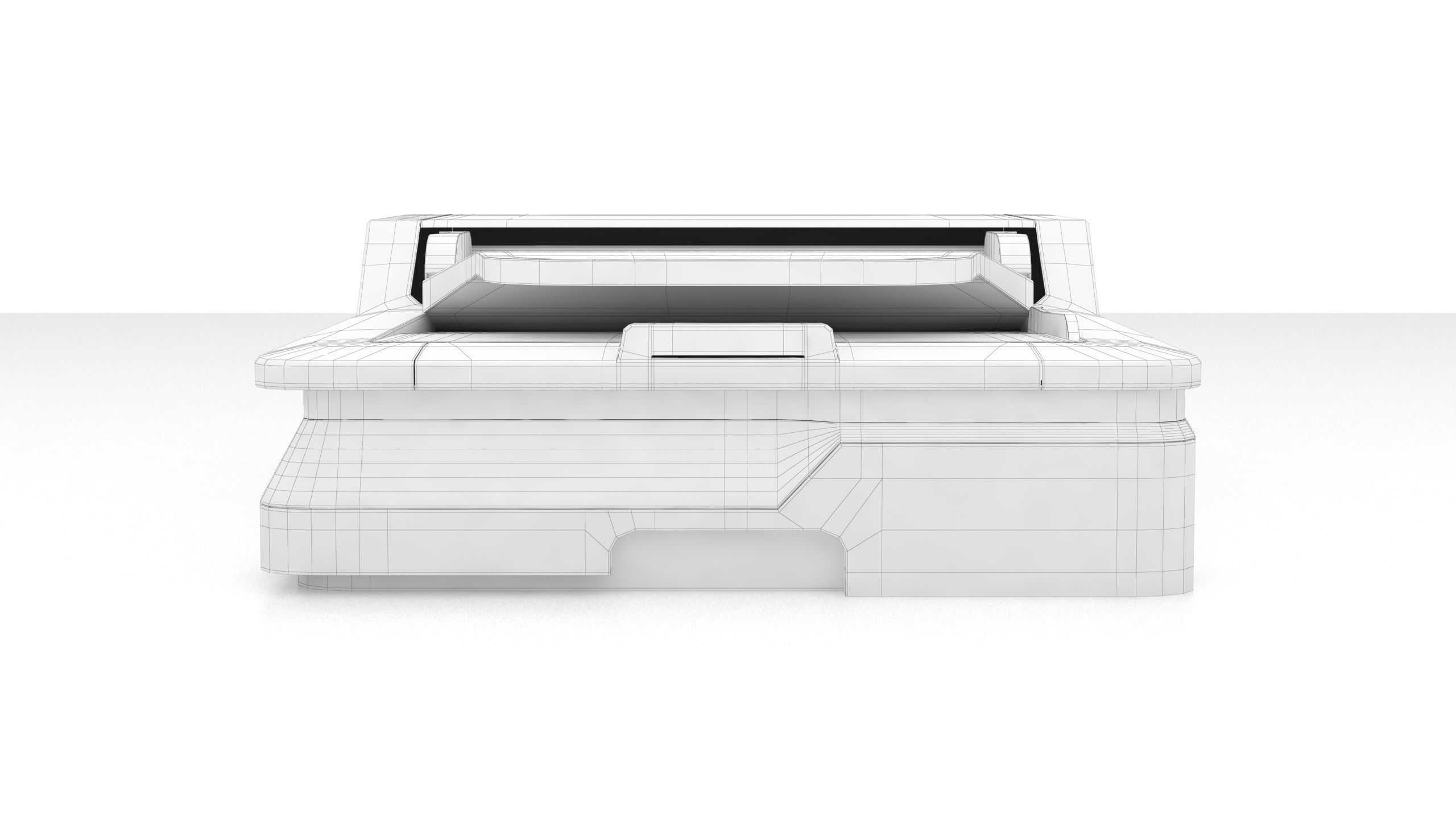 Epson DS-1630 Flatbed Low-poly 3D model_12