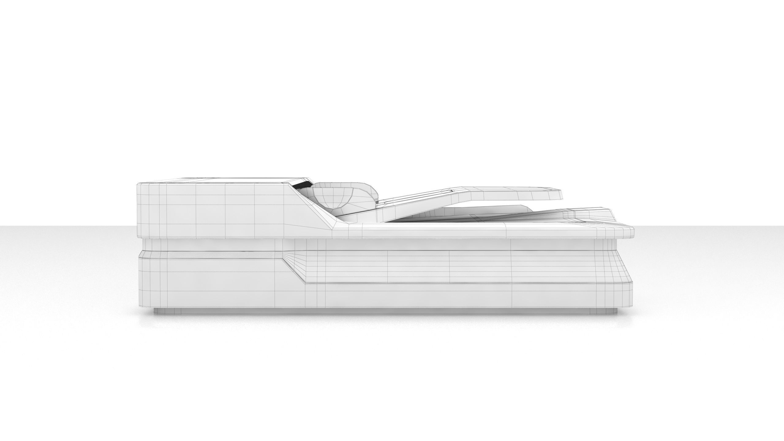 Epson DS-1630 Flatbed Low-poly 3D model_10