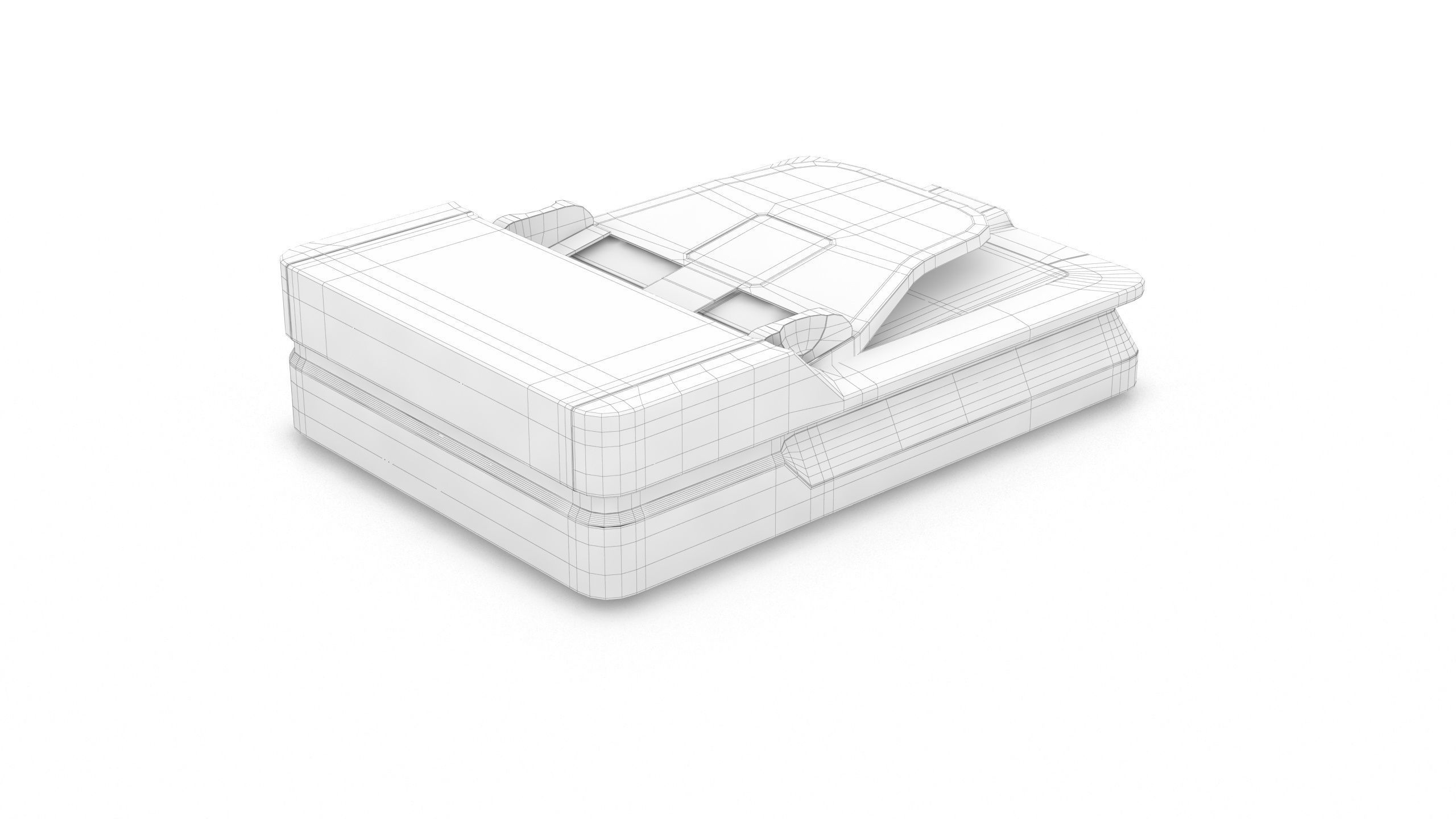 Epson DS-1630 Flatbed Low-poly 3D model_9