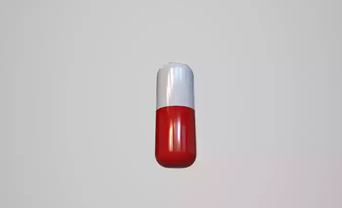 Drug Pill Low-poly 3D model