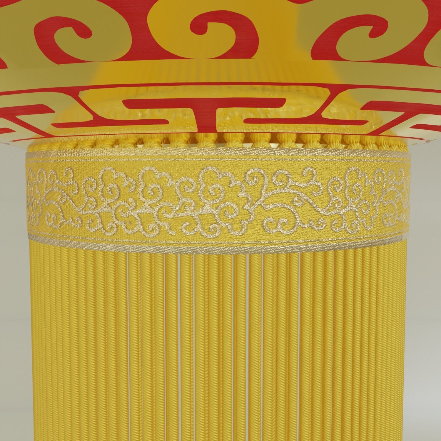 ChineseRedLatern02 Low-poly 3D model_5