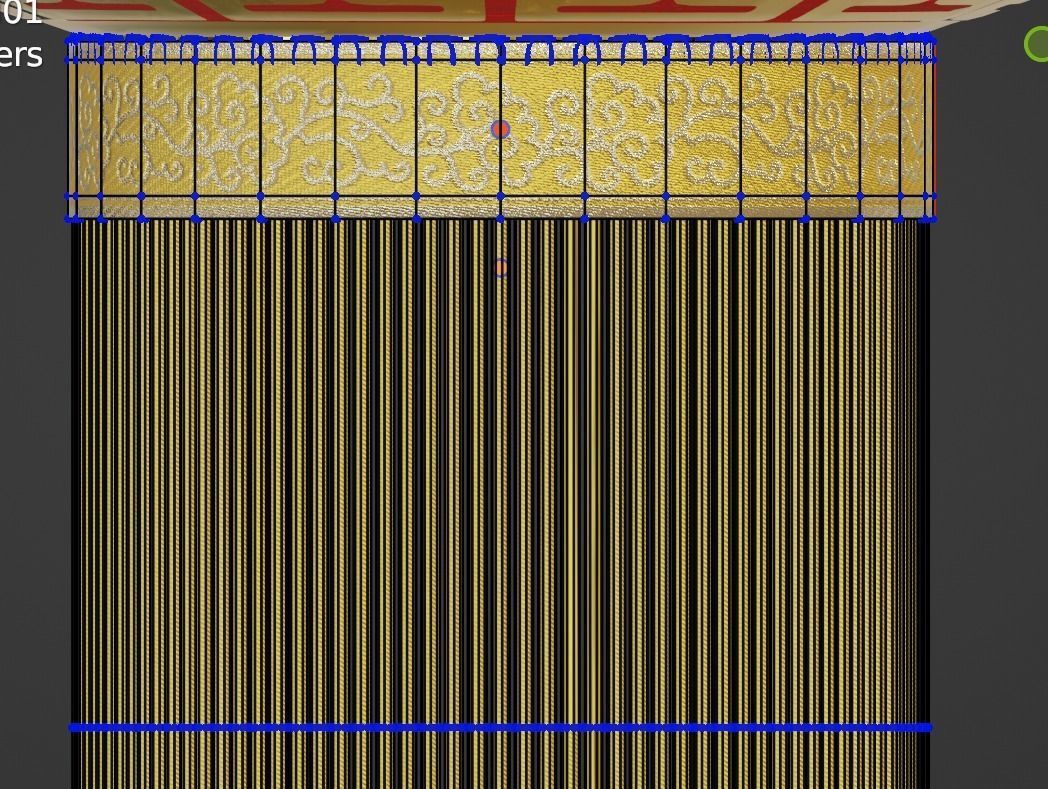 ChineseRedLatern02 Low-poly 3D model_12