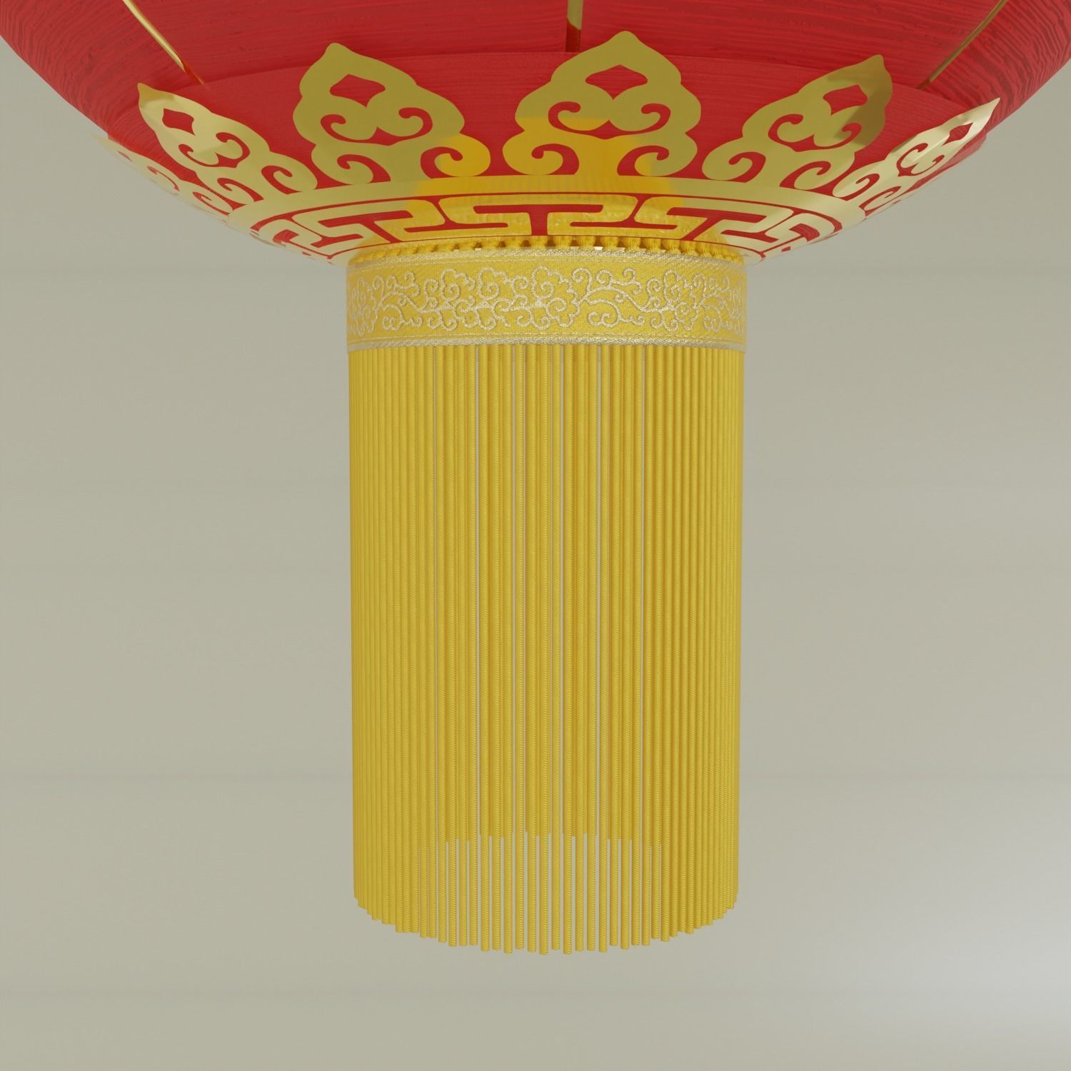 ChineseRedLatern02 Low-poly 3D model_6