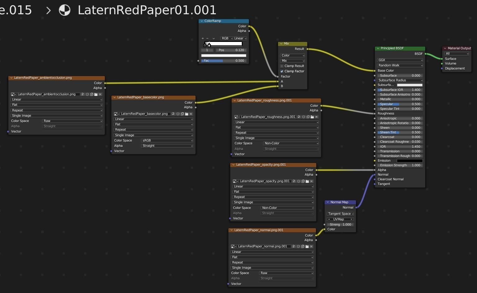 ChineseRedLatern02 Low-poly 3D model_17