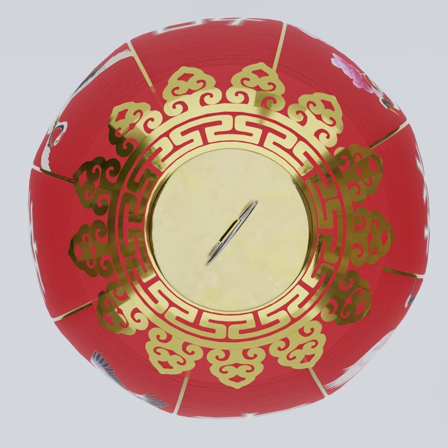 ChineseRedLatern02 Low-poly 3D model_4