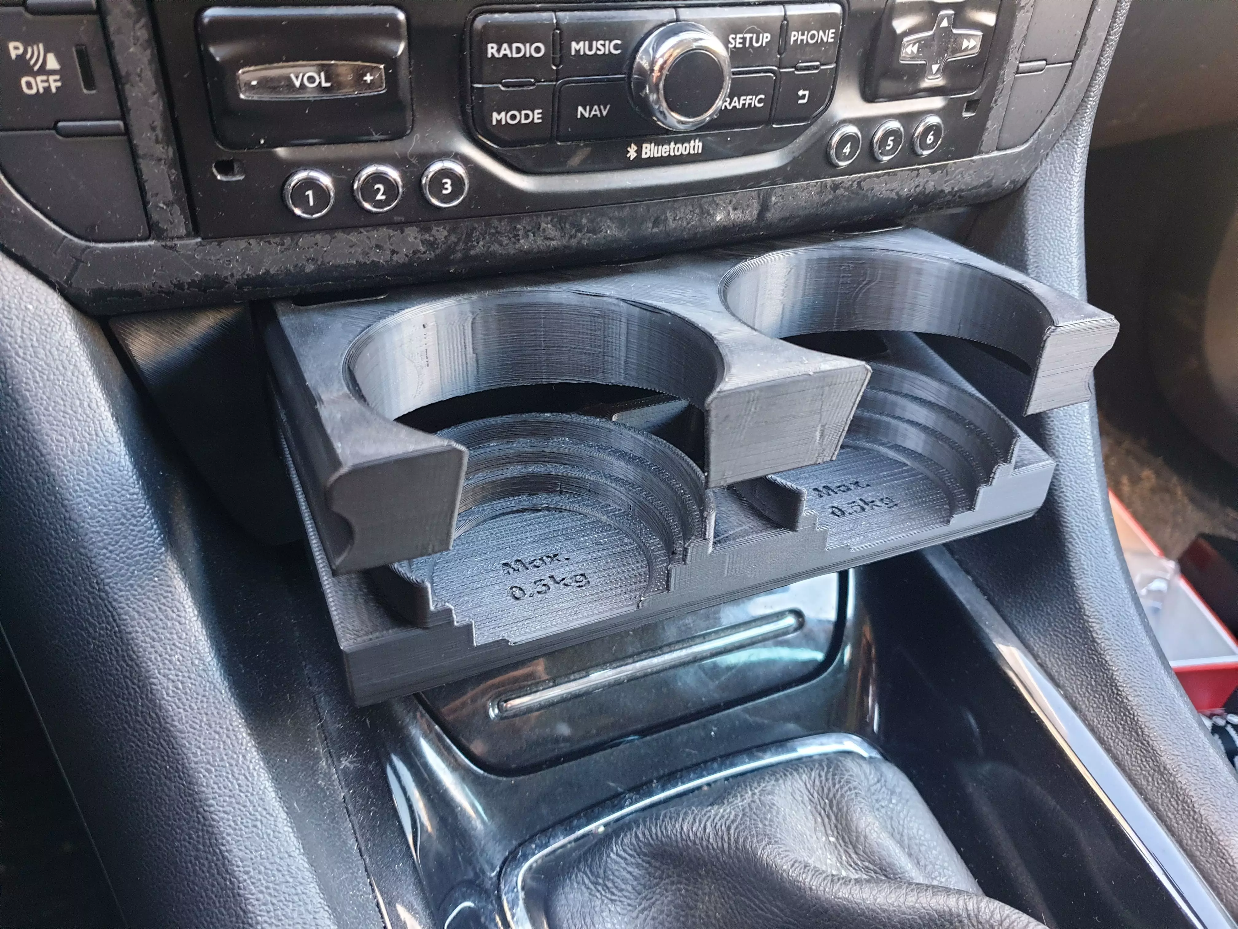 Retractable Cupholder Citroen C5 X7 2008-2017  3D print model_0