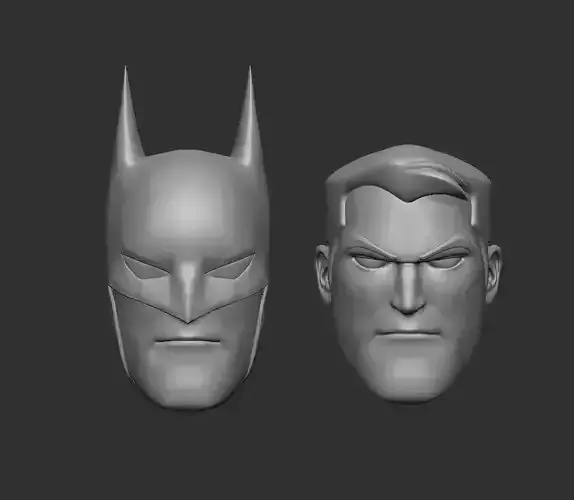 Batman Animated Style - Headsculpt for Action Figures