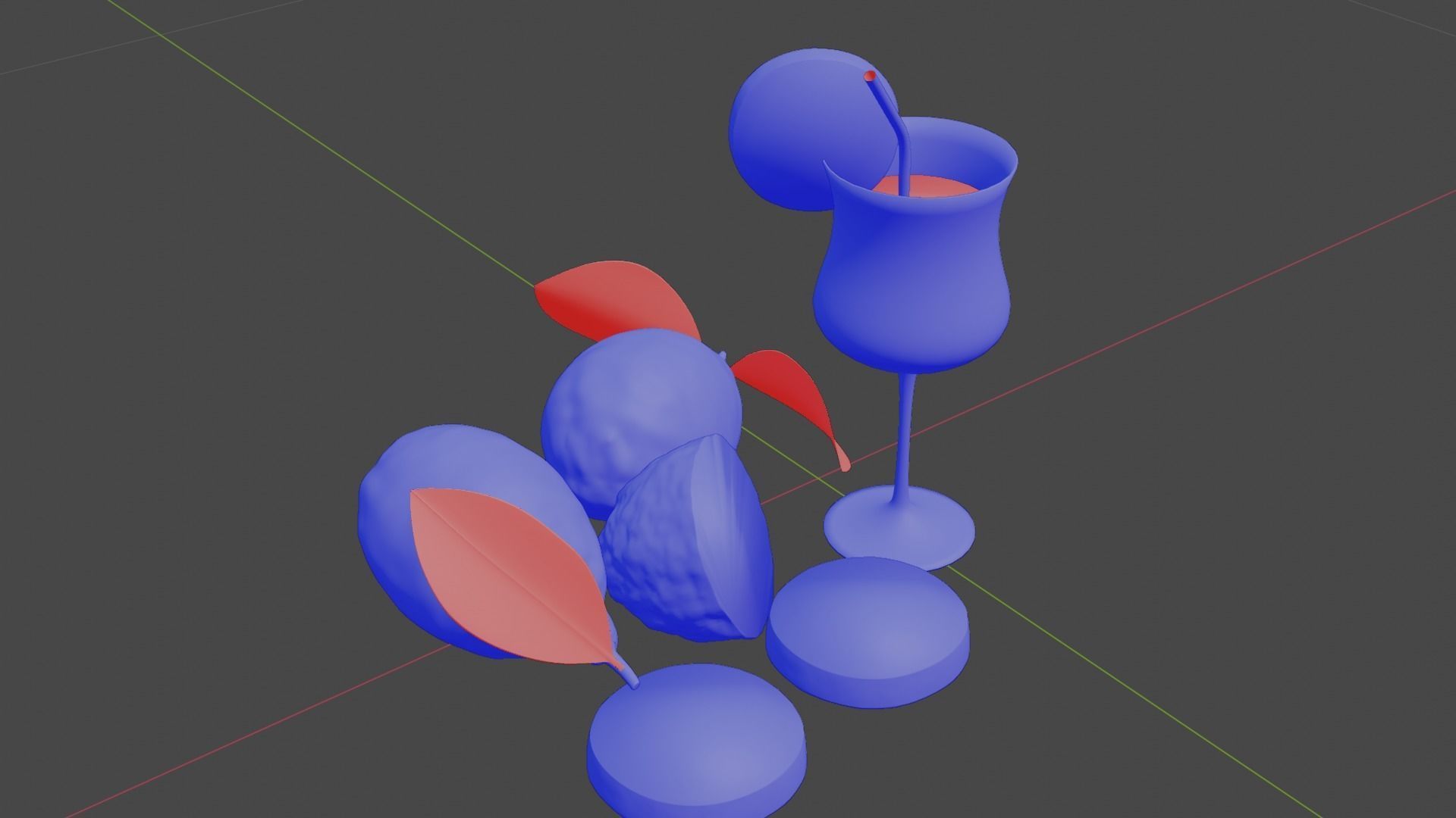 Lemon 3D model Low-poly 3D model_7