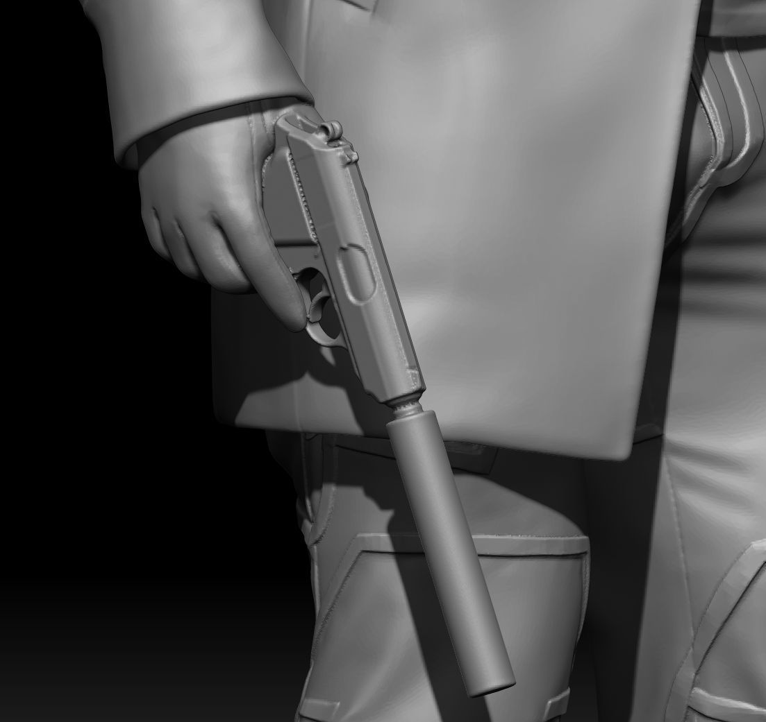 Chirs Redfield 3D print model_6