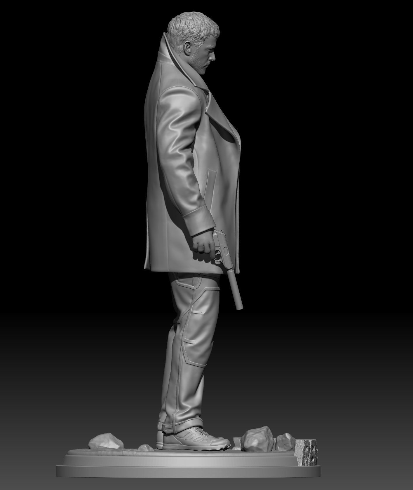 Chirs Redfield 3D print model_3