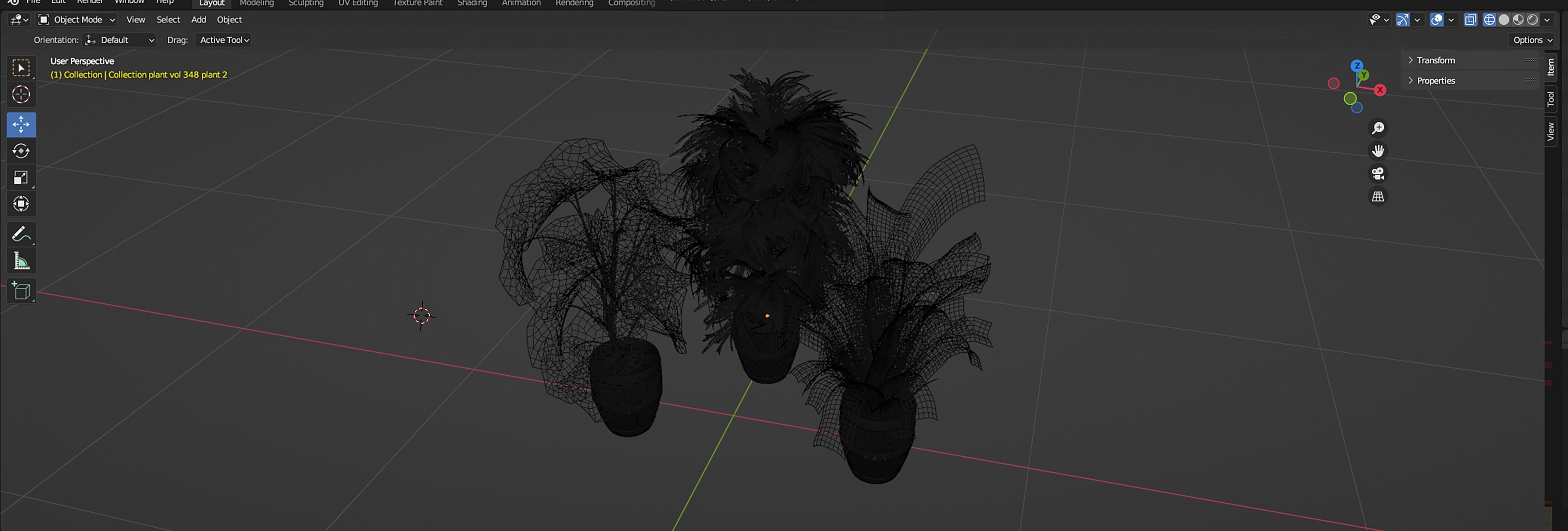 Collection plant vol 348  - blender model  3D model_7